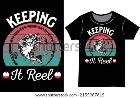 Fishing Typography T-Shirt Design. Fishing vintage t-shirt design. Fish gift shirt.


