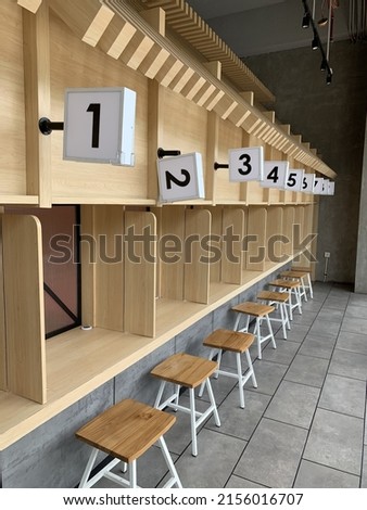 Japanese style dining with wooden made of wood