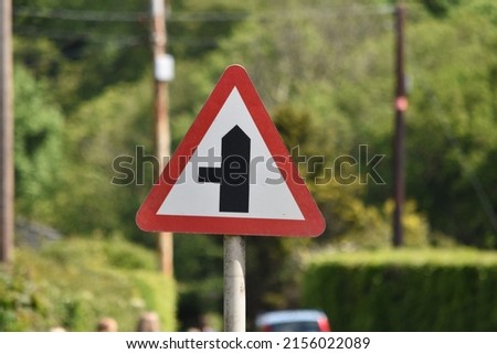 Side Road Left - Traffic Sign UK