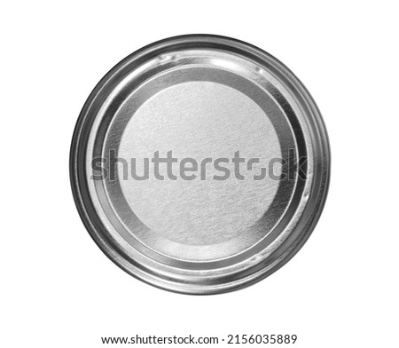 Glass bottle lid top view (with clipping path) isolated on white background