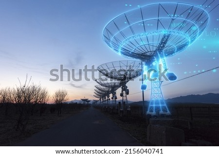 We are exploring the radio telescope in the universe, the concept of science and technology