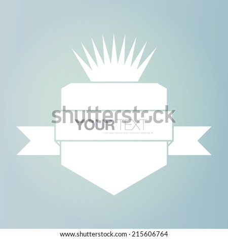 Abstract white label design with your text  Eps 10 stock vector illustration 