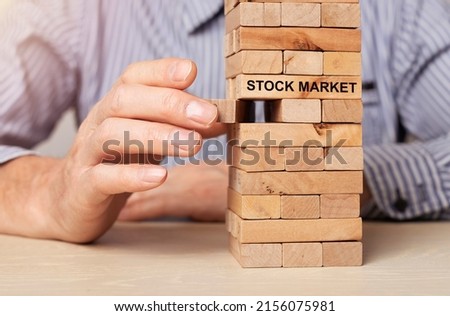 Instability, volatility of stock market. Damage, problem, crisis of investing. High quality photo