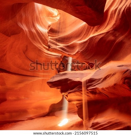 Antelope Canyon Arizona USA. Art and travel concept.