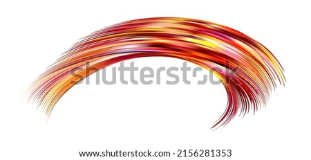 Cloth colorful abstract twisted fluide shape flow. Trendy liquid design. 3D colored abstract Flow shapes stream paint. Deep analysis brushstroke colorful banner. Vector illustration realistic dye