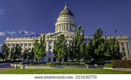 Utah State Capital sunrise