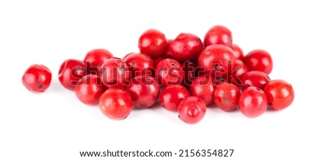 Pink peppercorns isolated on white background. Dry red pepper grain. Organic spice Royalty-Free Stock Photo #2156354827