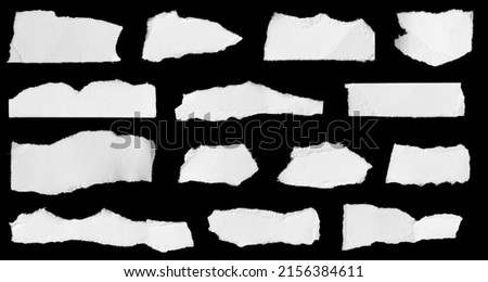 a white piece of paper on a black isolated background Royalty-Free Stock Photo #2156384611
