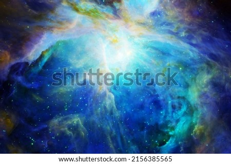 Beautiful blue galaxy. Elements of this image furnished by NASA. High quality photo
