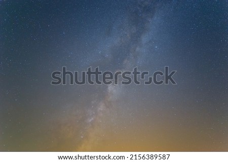 night starry sky with milky way, natural sky background