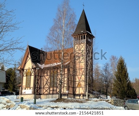 Picture of Church of the Immaculate Conception Virgin Mary during winter, High Tatras, Slovakia