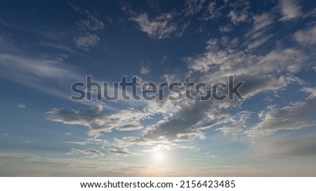Atmospheric bright cloud great for nature desktop background use or sky replacement for real estate photography with the sun in backlight