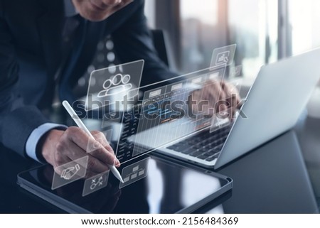 Project manager working with Gantt chart planning schedule, tracking milestones and updating tasks progress, scheduling and management skills, program strategy, project management concept Royalty-Free Stock Photo #2156484369