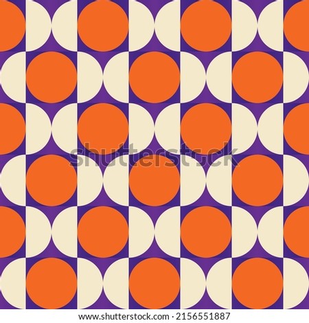Modern Art pattern inspired by Bauhaus design made with abstract geometric shapes and bold forms. Digital graphics elements for poster, cover, art, presentation, prints, fabric, wallpaper and etc.