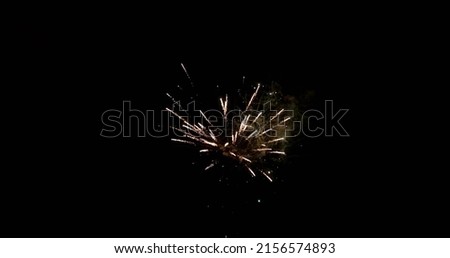 Abstract fireworks footage in loopable slow motion Royalty-Free Stock Photo #2156574893