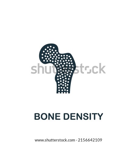 Bone Density icon. Monochrome simple Health Check icon for templates, web design and infographics Royalty-Free Stock Photo #2156642109