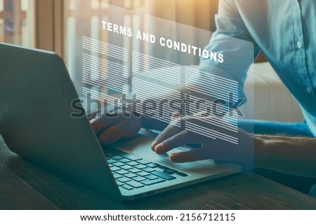 terms and conditions concept, read and accept Royalty-Free Stock Photo #2156712115