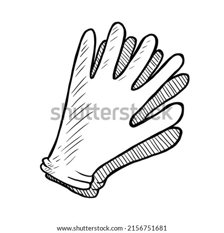 Gloves vector illustration on white background