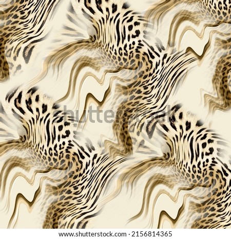 Geometric pattern with leopard pattern for print
 Royalty-Free Stock Photo #2156814365