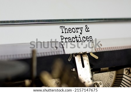 Theory and practices symbol. Words 'Policies and procedures' typed on retro typewriter. Business, theory and practices concept. Copy space.