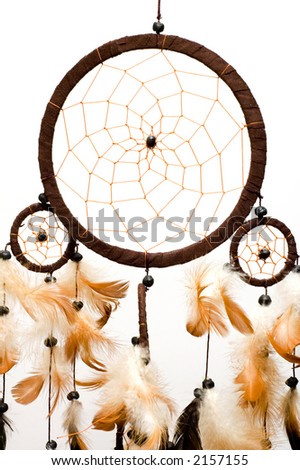 Dreamcatcher isolated on white background