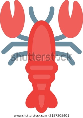 lobster Vector illustration on a transparent background. Premium quality symmbols. Line Color vector icons for concept and graphic design.