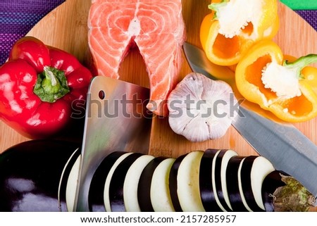 kitchen knife on non isolated background 
