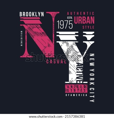 brooklyn ny symbol abstract graphic, typography vector, t shirt design illustration, ready print, and other use