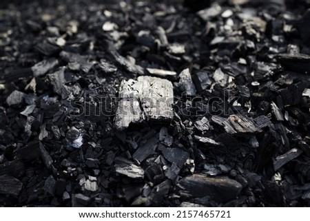 Charcoal texture background. Burnt wood texture. Natural wood charcoal.