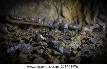 Opal mines in Slovakia. Beautiful minerals. Hard work.