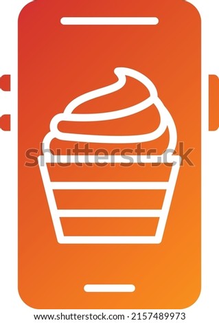 Vector Design Mobile Food Icon Style