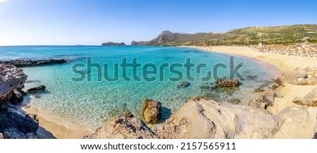 Falasarna Beach, Kissamos, Crete, Greece  Royalty-Free Stock Photo #2157565911