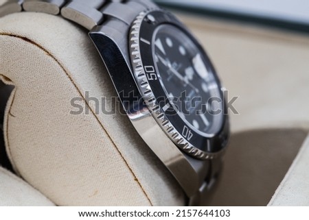 The watch is both beautiful and luxurious Royalty-Free Stock Photo #2157644103