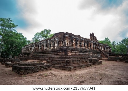 Kamphaeng Phet Historical Park in Northern Thailand a part of the UNESCO World Heritage Site Historic Town of Sukhothai and Associated Historic Towns Royalty-Free Stock Photo #2157659341