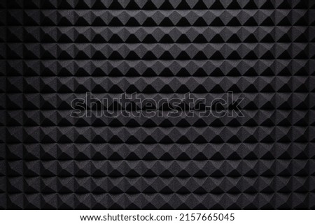 Acoustic foam panel background texture. Music equipment concept in record studio Royalty-Free Stock Photo #2157665045