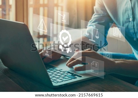 Compliance Rules Law Regulation Policy for corporate business  Royalty-Free Stock Photo #2157669615