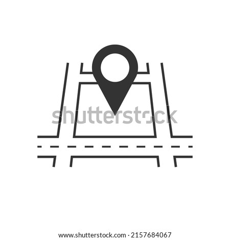 Land for sale vector icon.  That tract of land for owned, sale, development, rent, buy. And investment to growth, profit, wealth and value. Royalty-Free Stock Photo #2157684067
