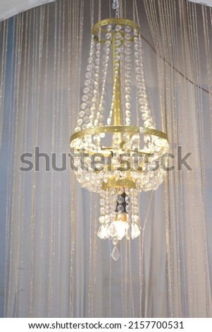 chandelier decorations for weddings used