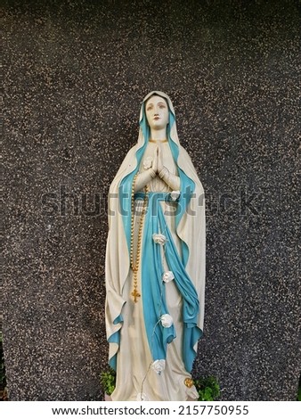 a representation of Our Lady of the Rosary Royalty-Free Stock Photo #2157750955