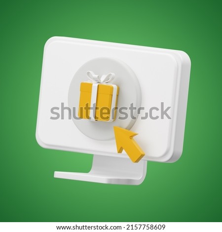 Purchase ecommerce 3d icon 3d rendering on isolated background