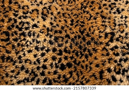 Spotted Cheetah Fur Blanket Texture