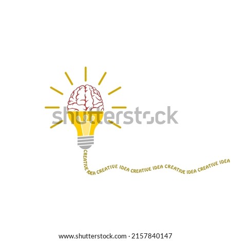 Light bulb as creative idea concept isolated on white background