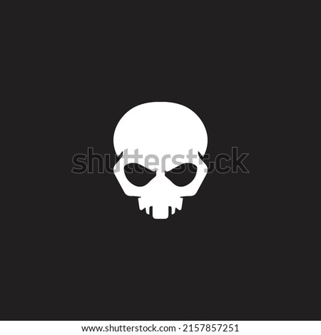 Modern skull logo design template
