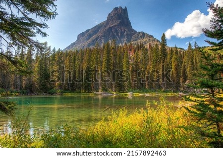Glacier National Park. American national park located in the state of Montana. Royalty-Free Stock Photo #2157892463