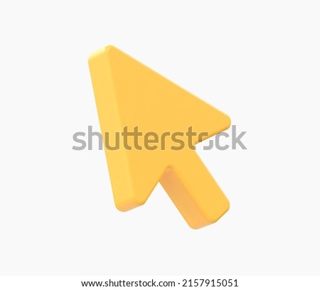 3d Realistic Mouse cursor vector illustration Royalty-Free Stock Photo #2157915051
