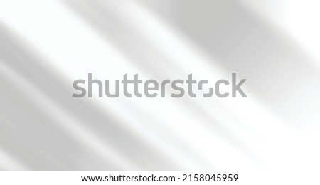 Realistic blurred natural light leaves, palm and window shadow overlay on wall paper or frames texture, abstract background, summer, spring, autumn for product presentation podium and mockup seasonal Royalty-Free Stock Photo #2158045959