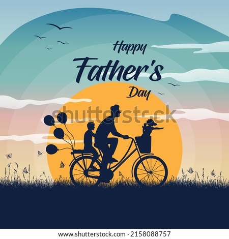 Father's Day Social Media Post Design Royalty-Free Stock Photo #2158088757