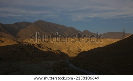 Dry and treeless mountain range in Pakistan.