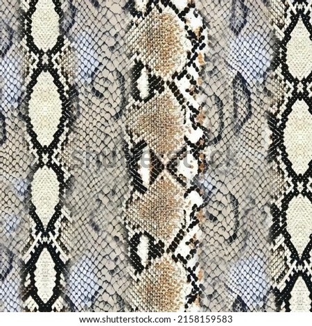 Snake skin pattern Pattern brown spots. Hand painted Snake skin print. illustration animal 