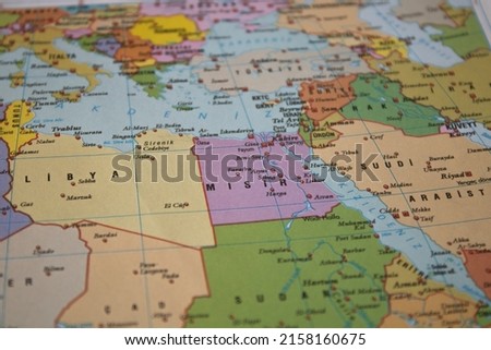 North Africa and Middle East map